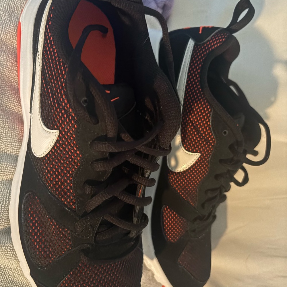 Nike Black and Orange Sneakers
